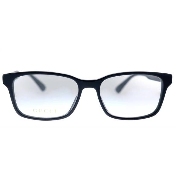 NEW GUCCI rectangle acetate eyeglasses in black - Picture 2 of 3